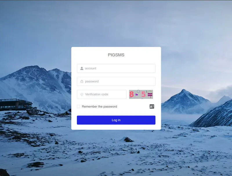 pigSMS — fvi-sms sample dashboard screenshot