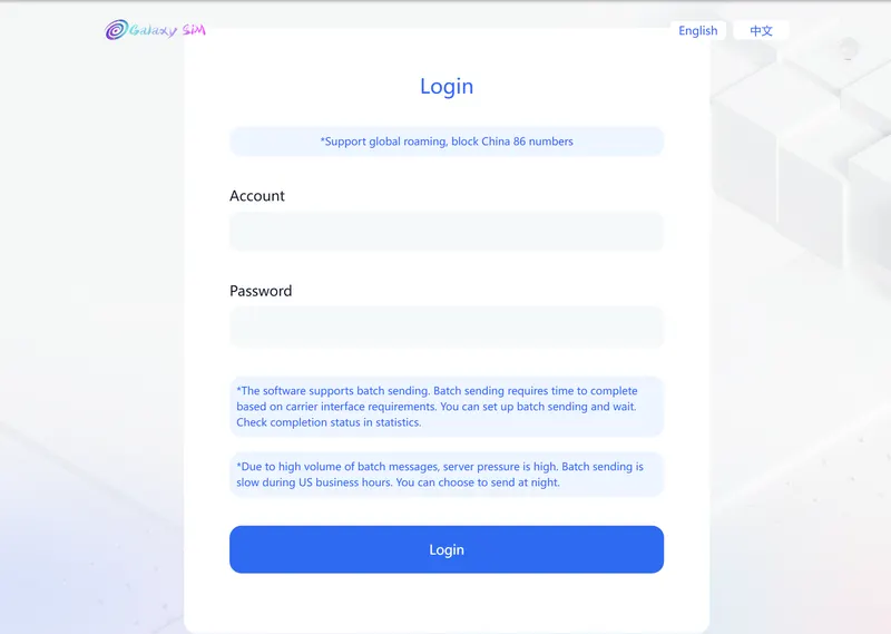 xhsim.ai — fvi-sms sample dashboard screenshot